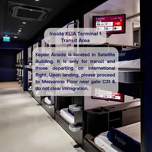 カプセルホテル Kepler Club Klia Terminal 1 - Airside Transit
